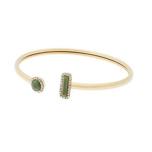 Michael Kors Green Jade Open Cuff Bracelet